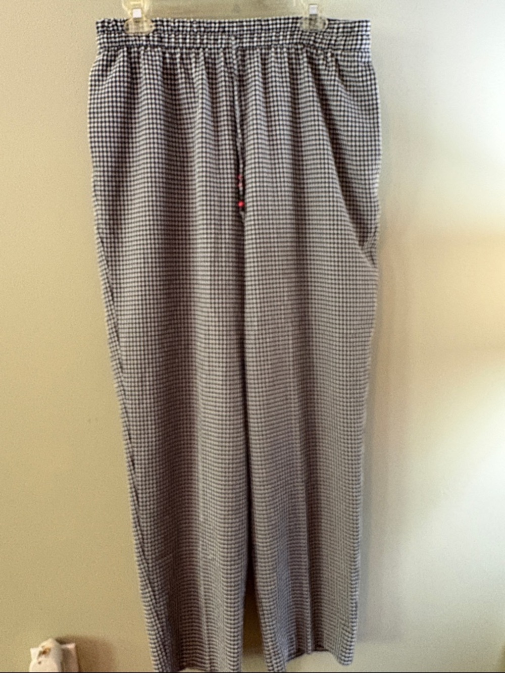 Black & White Houndstooth Boot-Cut Pants